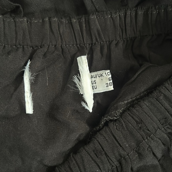 Princess Polly Needed Me Black Swiss Dot Cut Out Waist Balloon Sleeve Romper - Picture 11 of 12